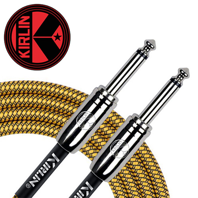 Kirlin Entry Woven Instrument Cable 3m (IWCC-201PN/YEA)