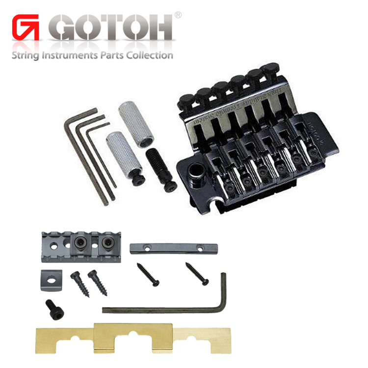 Gotoh GE1996T CosmoBlack 브릿지+ GHL2 락킹너트 (CosmoBlack)