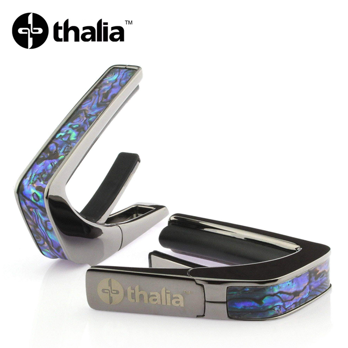 Thalia B200-BA 카포 Capo with Blue Abalone Inlay / Black Chrome