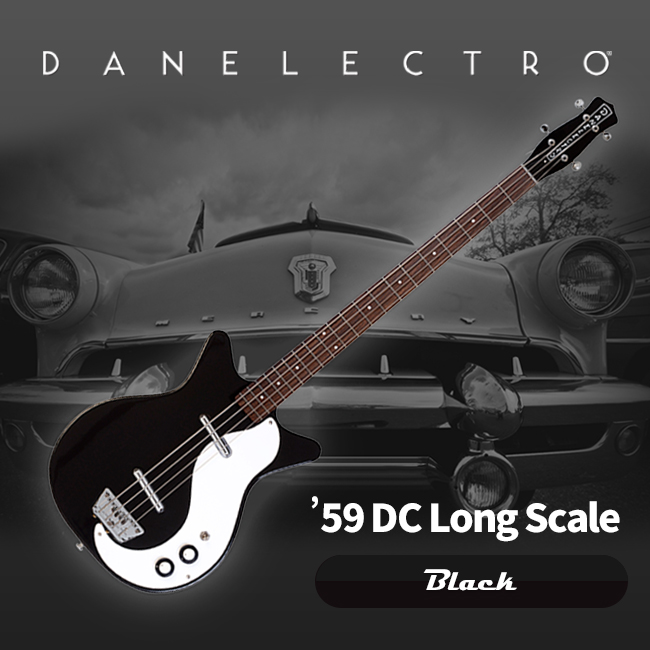 댄일렉트로 베이스기타 59 DC LONG SCALE Electric BASS - Black