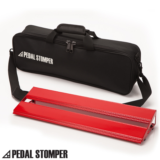 [PedalStomper] C50S-Red - Compact 50 Red with Simple Case - 페달스톰퍼 컴펙트(2단프레임) 50cm, 레드보드 &amp; 심플 케이스 - 페달보드, 이펙터보드
