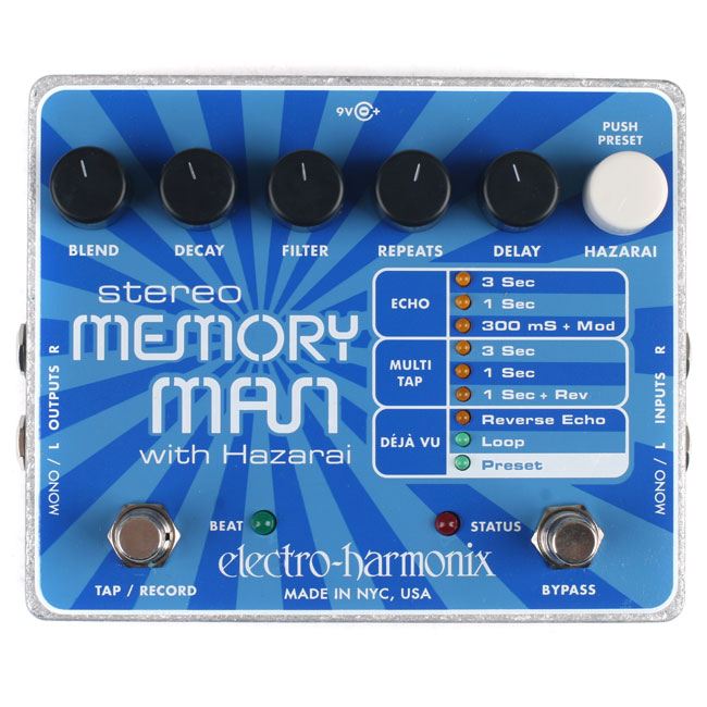 Electro Harmonix - Stereo Memory Man Delay with Hazarai / 일렉트로하모닉스 스테레오 메모리맨 딜레이 하자라이