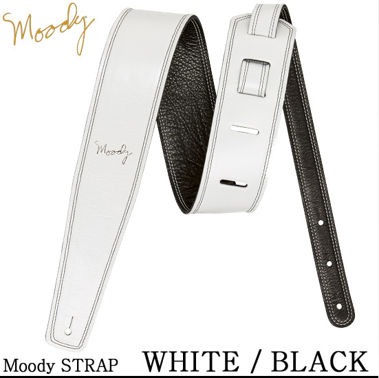 Moody Leather / Leather - 2.5&quot; - Std (White / Black)