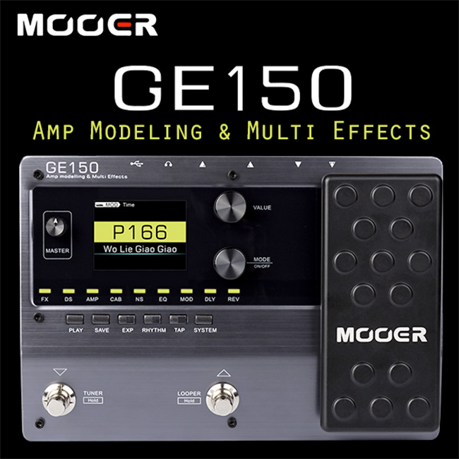 Mooer Audio GE150 - Amp Modelling &amp; Multi Effects / 무어오디오 멀티 이펙터 (어댑터포함)