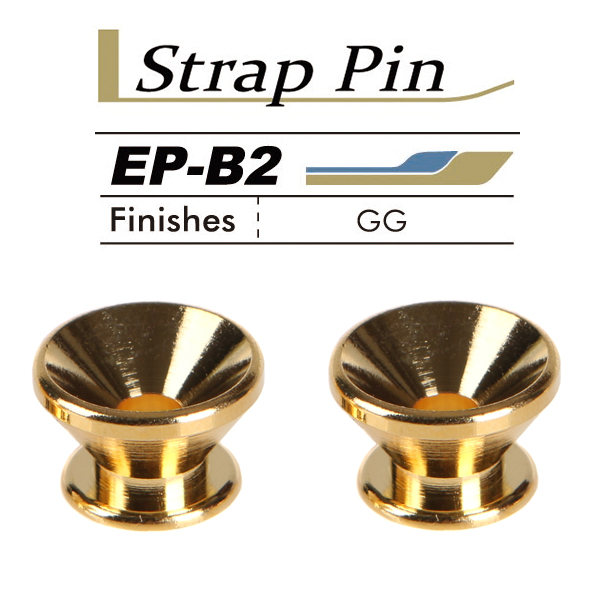 Gotoh EP-B2 GG Strap Pin,2pcs/set Chrome 스트랩핀
