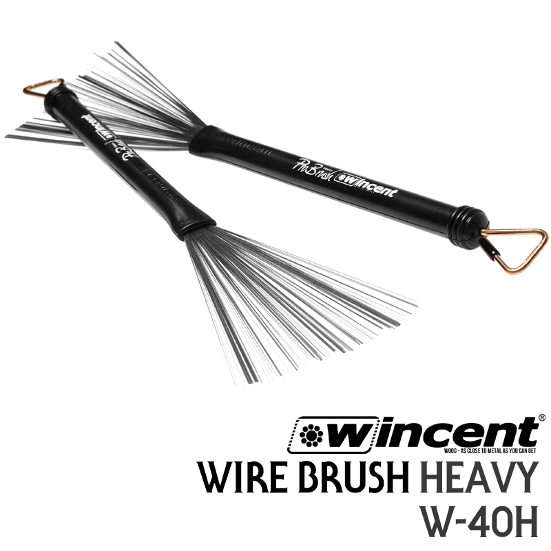 Wincent W-40H Wire Brush Heavy 윈센트 드럼스틱 브러쉬