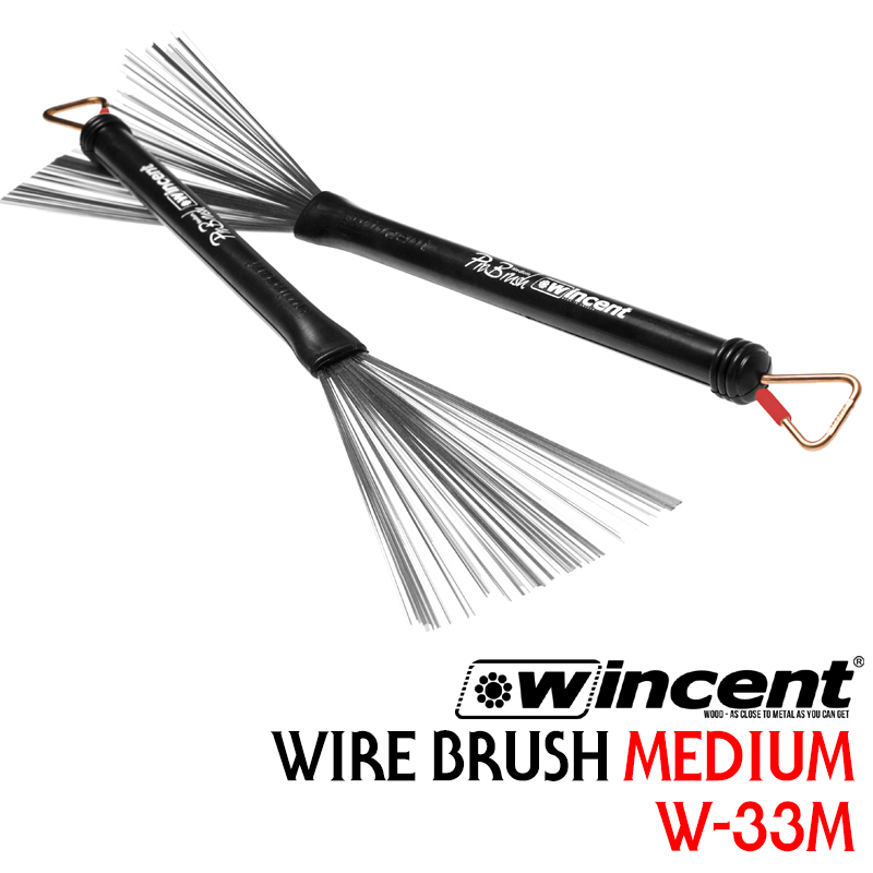 Wincent W-33M Wire Brush Medium 윈센트 드럼스틱 브러쉬