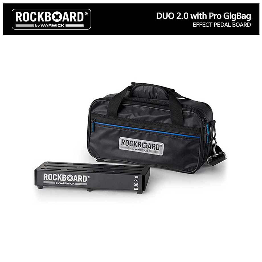 RockBoard DUO 2.0 with Pro Gig Bag 락보드 페달보드 케이스