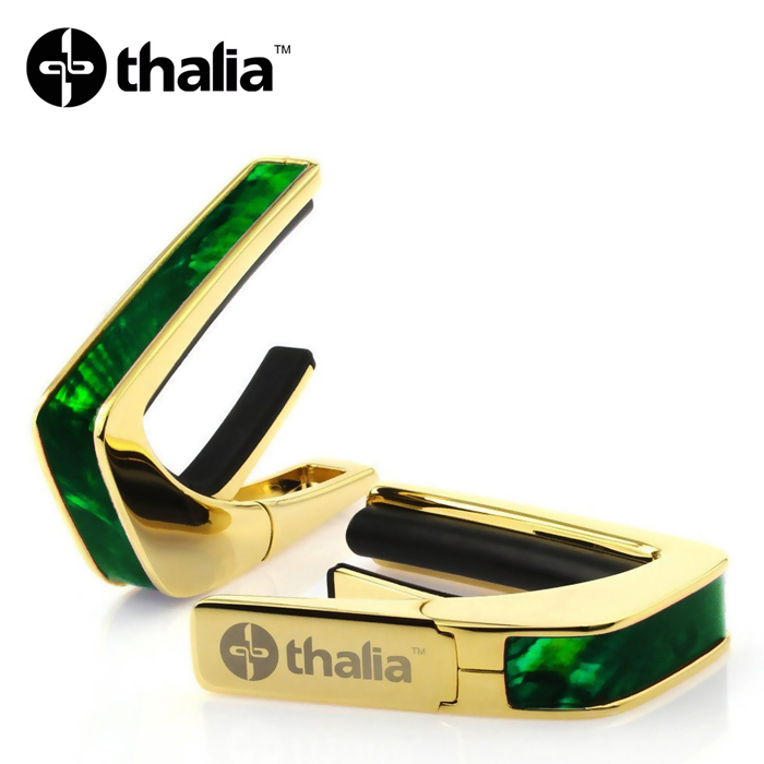 Thalia G200-GW 카포 Capo with Green Angelwing Inlay / 24k Gold