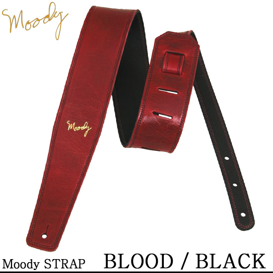 Moody Leather / Leather - 2.5&quot; - Std (Blood / Black) / 무디 스트랩