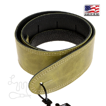 LM Quality Straps GP-25 GR Element Leather/2.5inch Glazed Pullup