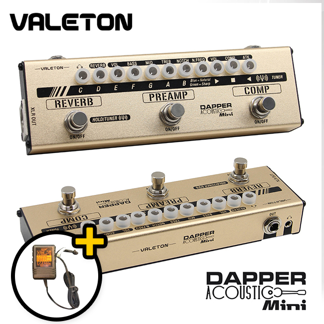 Valeton Dapper Acoustic Mini MES-4 베일톤 대퍼 어쿠스틱 이펙터