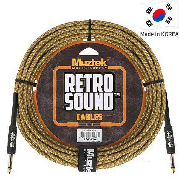 Muztek Cable RS-700/RS700 TW RETRO SOUND Cable (7m) Tweed 뮤즈텍 케이블
