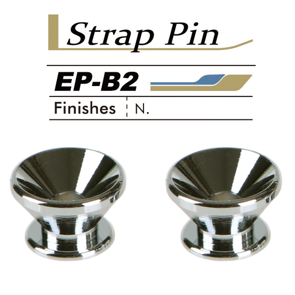 Gotoh EP-B2 NI Strap Pin,2pcs/set Chrome 스트랩핀