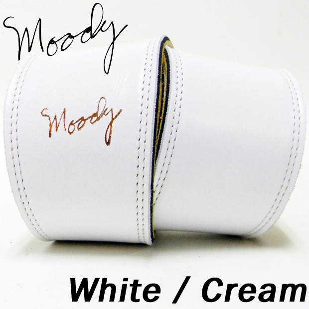 Moody Leather / Leather - 2.5&quot; - Std (White / Cream)