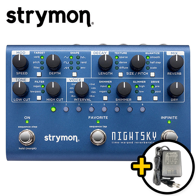Strymon NightSky / 스트라이몬 나이트스카이 리버브 모듈레이션 (아답타증정)
