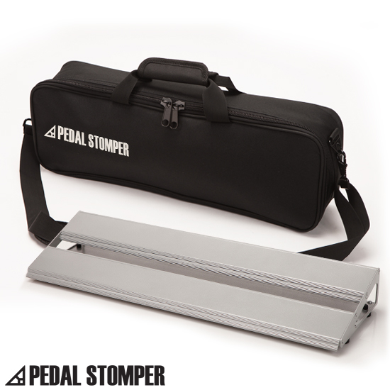 [PedalStomper] C50S-Silver - Compact 50 Silver with Simple Case - 페달스톰퍼 컴펙트(2단프레임) 50cm, 실버보드 &amp; 심플 케이스 - 페달보드, 이펙터보드