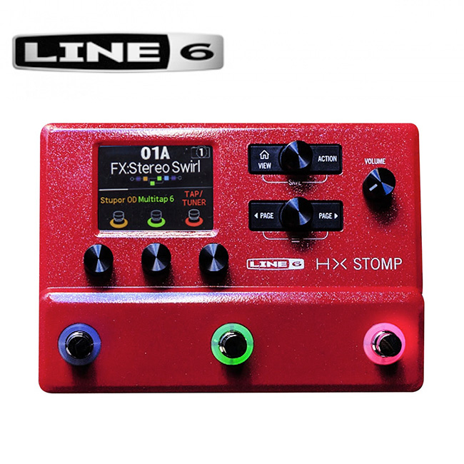 Line6 HX Stomp RED Limited Edition Guitar Multi-effects Floor Processor 한정판 멀티 이펙터