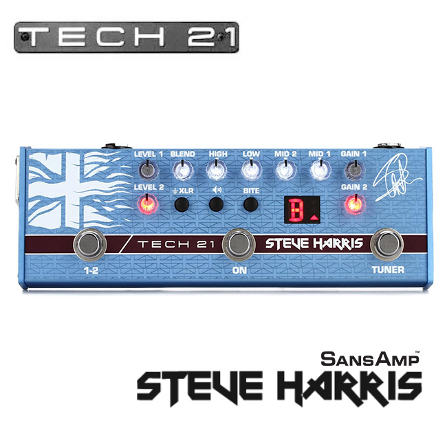 Tech21 - Steve Harris SansAmp (SH1) / 스티브 해리스 산스앰프 (아이언 메이든) - 어댑터 포함 (9V 300mA)