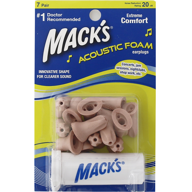 Macks Earplugs - Acoustic Foam 이어플러그