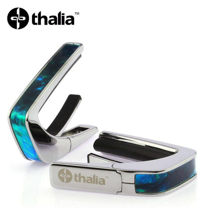 Thalia C200-TW 카포 Capo with Teal Angelwing Inlay / Chrome