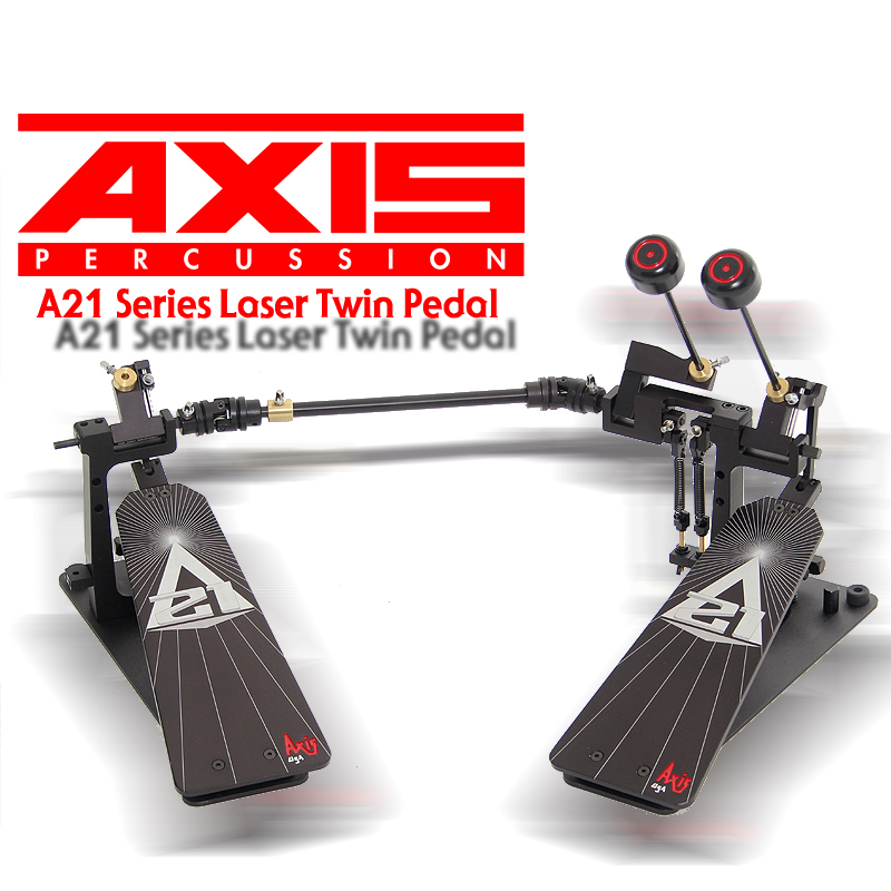 Axis A21 Laser Twin Drum Pedal (Black) /국내정식수입품/트윈페달/더블페달