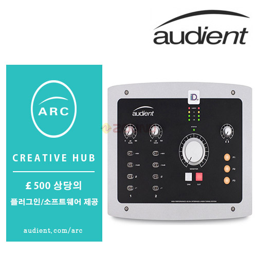 Audient iD22 오디오 인터페이스 Burr Brown 컨버터 탑재