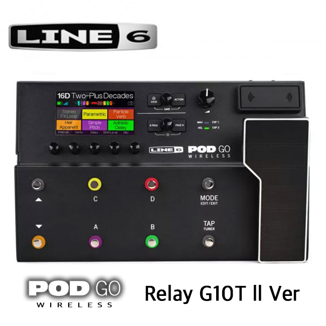 Line6 - POD GO Wireless / 라인식스 와이어리스 멀티이펙터 (Relay G10T ll Ver)