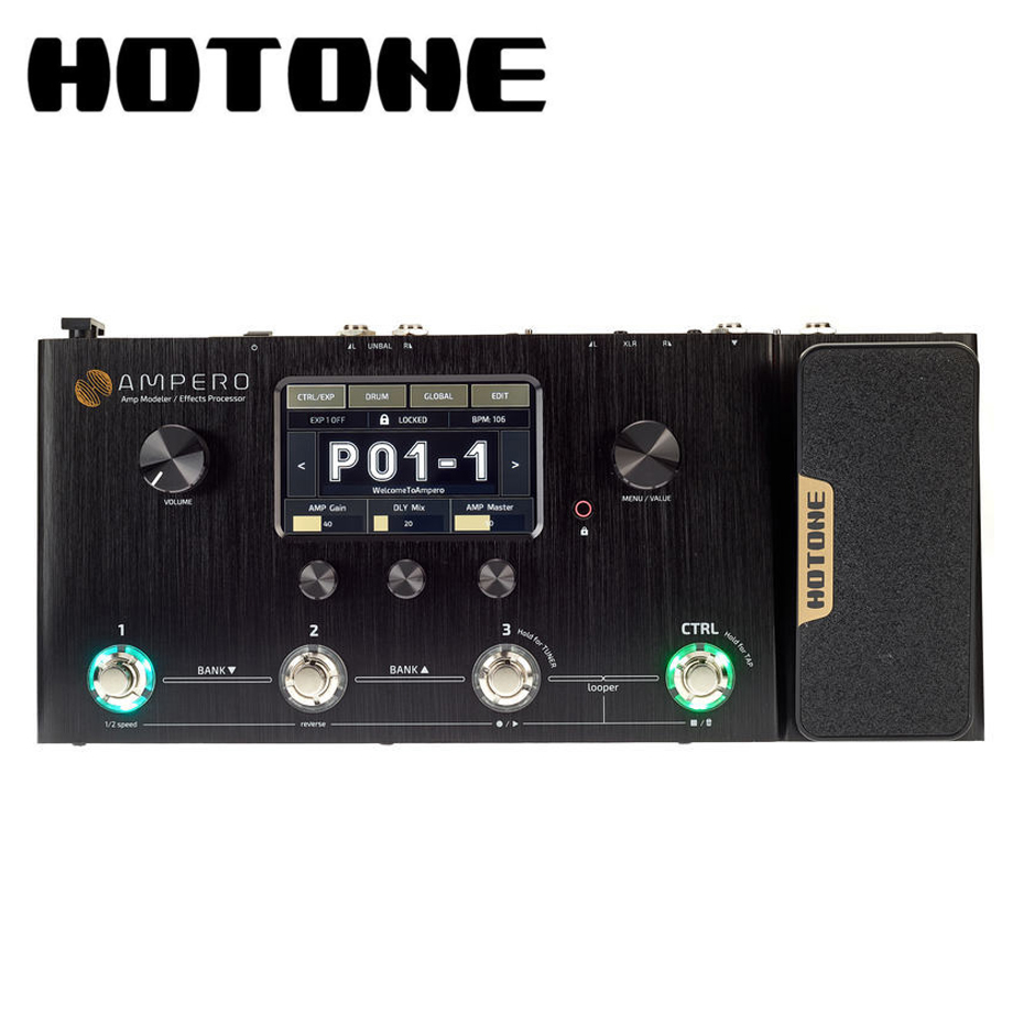 HOTONE Ampero 멀티 이펙터 (MP-100) / 전용 어댑터 (18V 1A) 포함