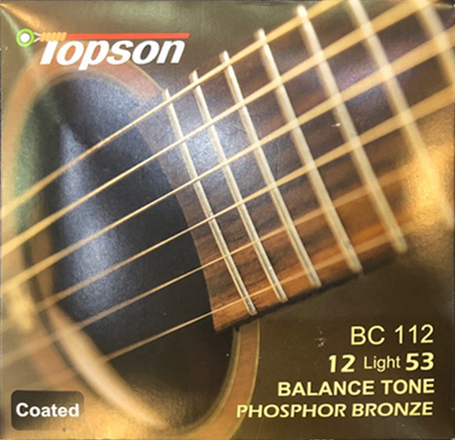 Topson Phosphor bronze (Balance Tone) light gauge (012 .016 .025 .032 .042 .053) Acoustic guitar strings / 탑선 통기타 스트링