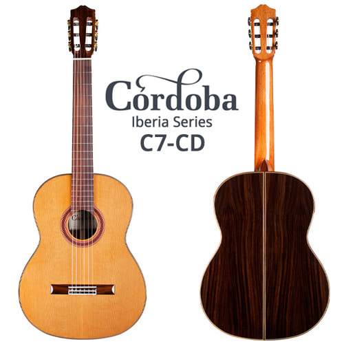 CORDOBA C7-CD 코르도바 클래식 기타 (사은품 풀패키지)