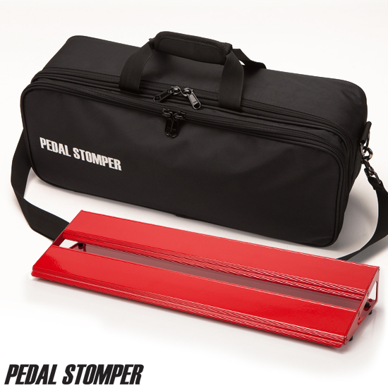 [PedalStomper] C50-RD - Compact 50 Red with Deluxe Case - 페달스톰퍼 컴펙트(2단프레임) 50cm, 블랙보드 &amp; 디럭스 케이스 - 페달보드, 이펙터보드