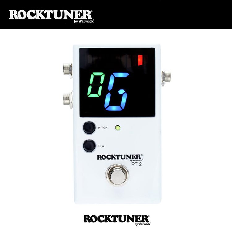 RockTuner PT-2 페달 튜너 (화이트)